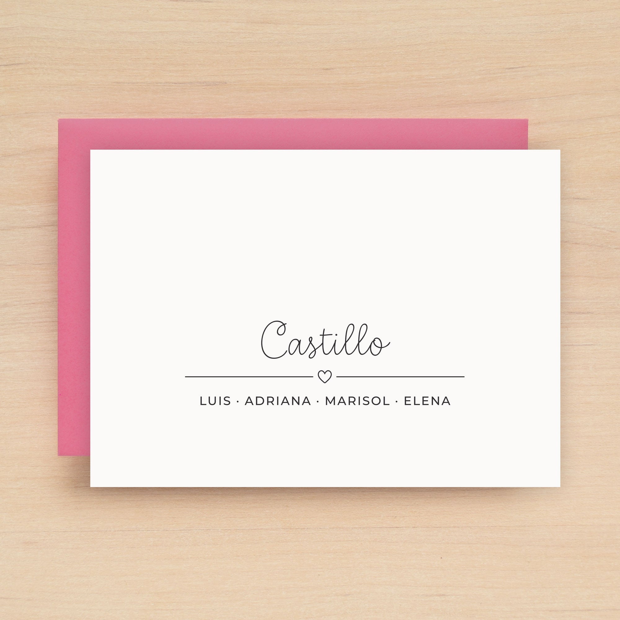 Charm Family Personalized Stationery
