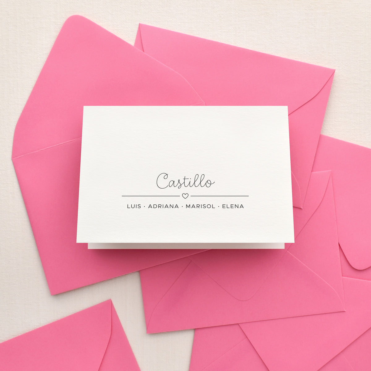 Charm Family Personalized Stationery