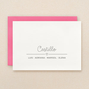 Charm Family Personalized Stationery