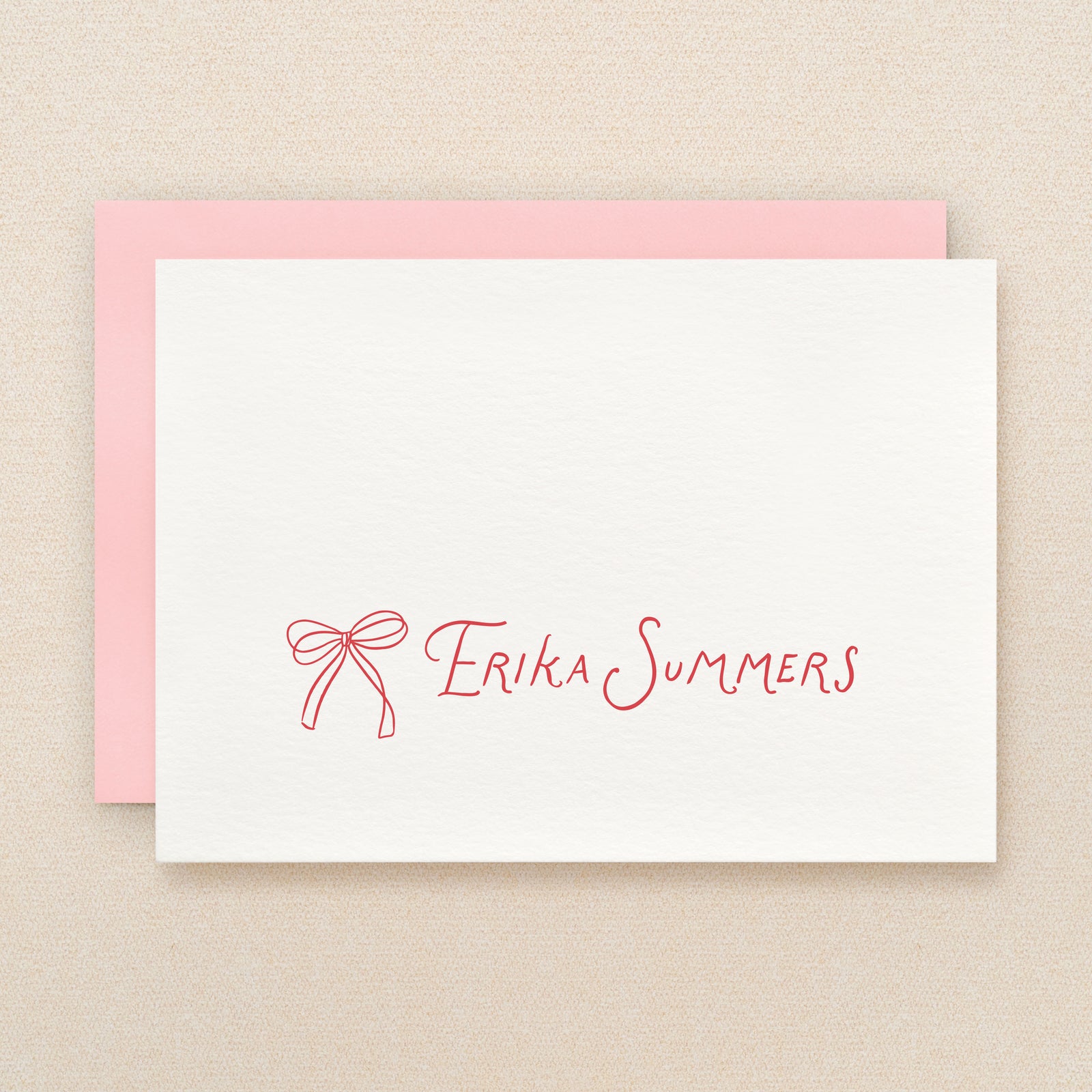Coquette Personalized Stationery