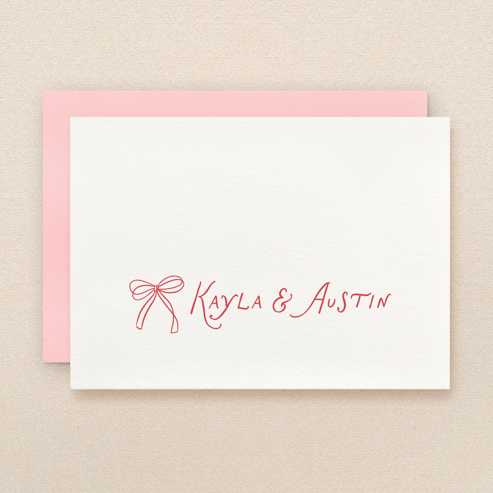 Coquette Personalized Stationery