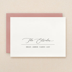 Cozy Family Personalized Stationery