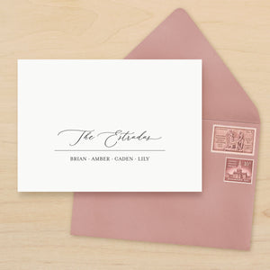 Cozy Family Personalized Stationery