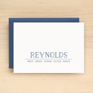 Crew Family Personalized Stationery