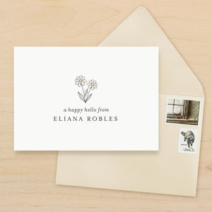 Daisy Personalized Stationery
