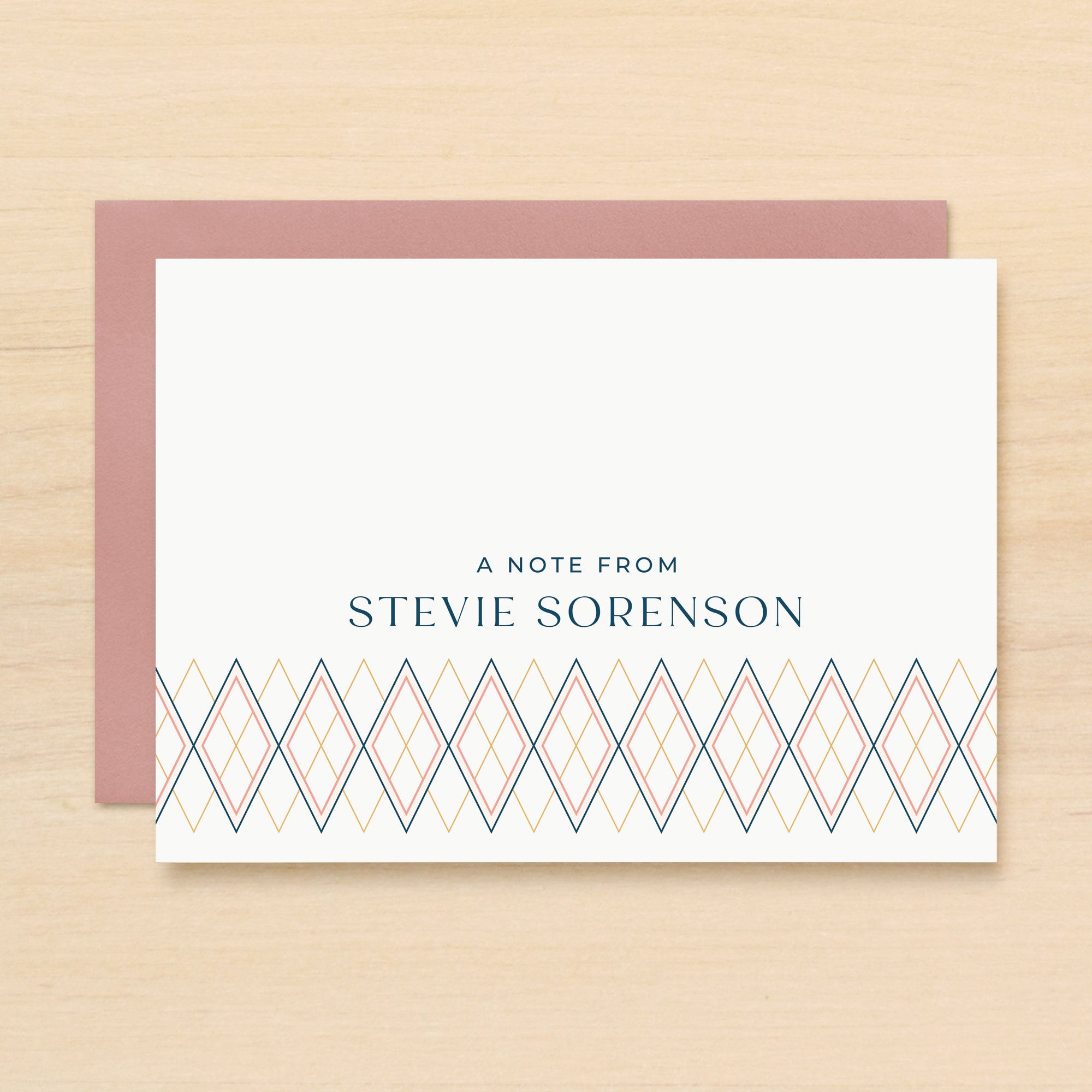 Diamond Personalized Stationery