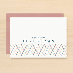 Diamond Personalized Stationery