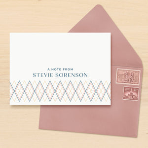 Diamond Personalized Stationery