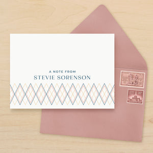 Diamond Personalized Stationery