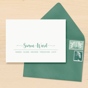 Elite Family Personalized Stationery