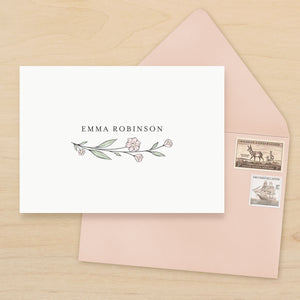 Fleur Personalized Stationery