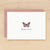 Flutter personalized stationery butterfly custom note card