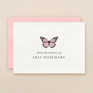 Flutter Baby Girl Personalized Stationery