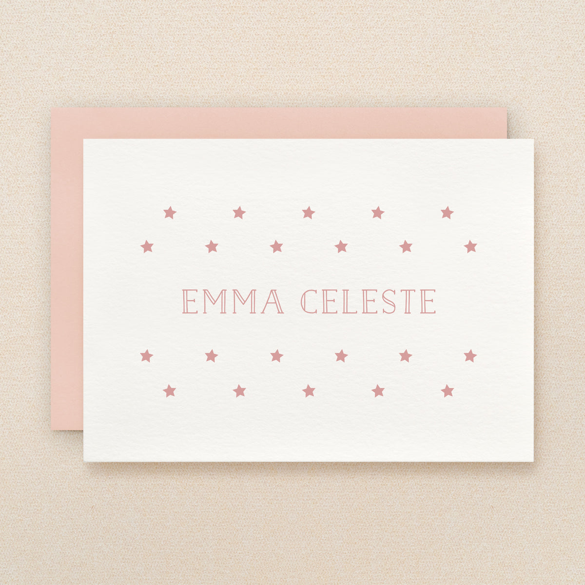 Galaxy Baby Girl Personalized Stationery
