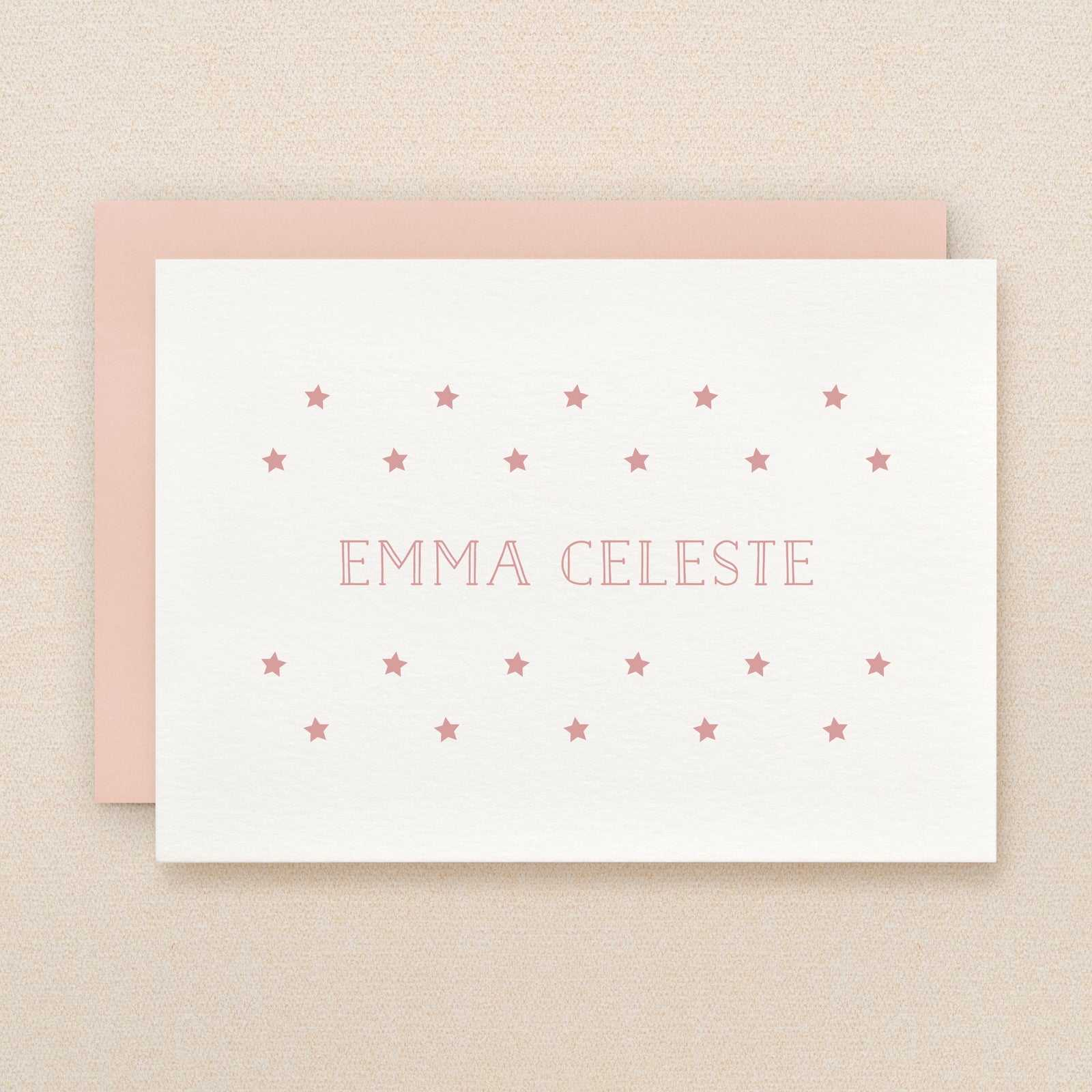 Galaxy Baby Girl Personalized Stationery