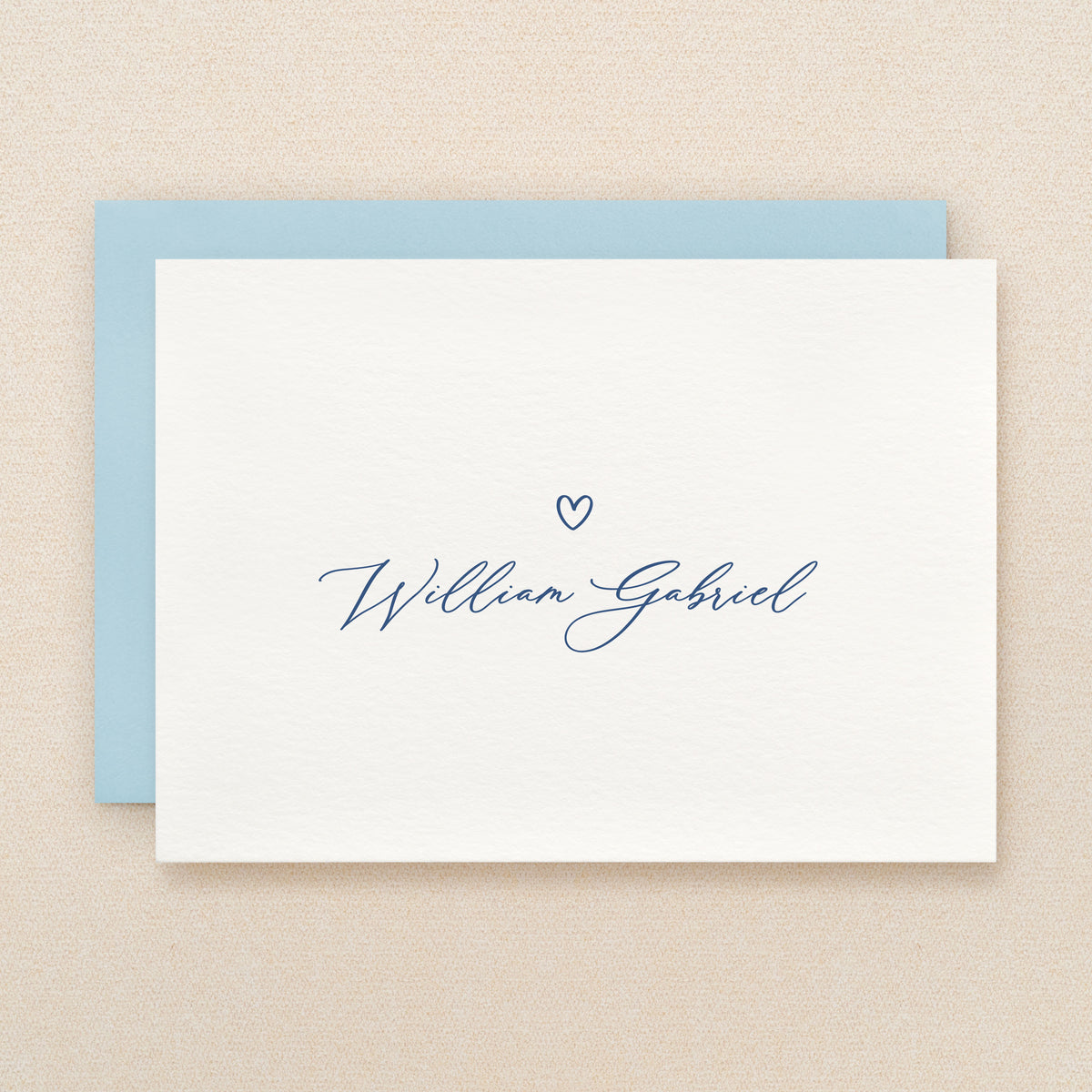 Gentle Baby Boy Personalized Stationery