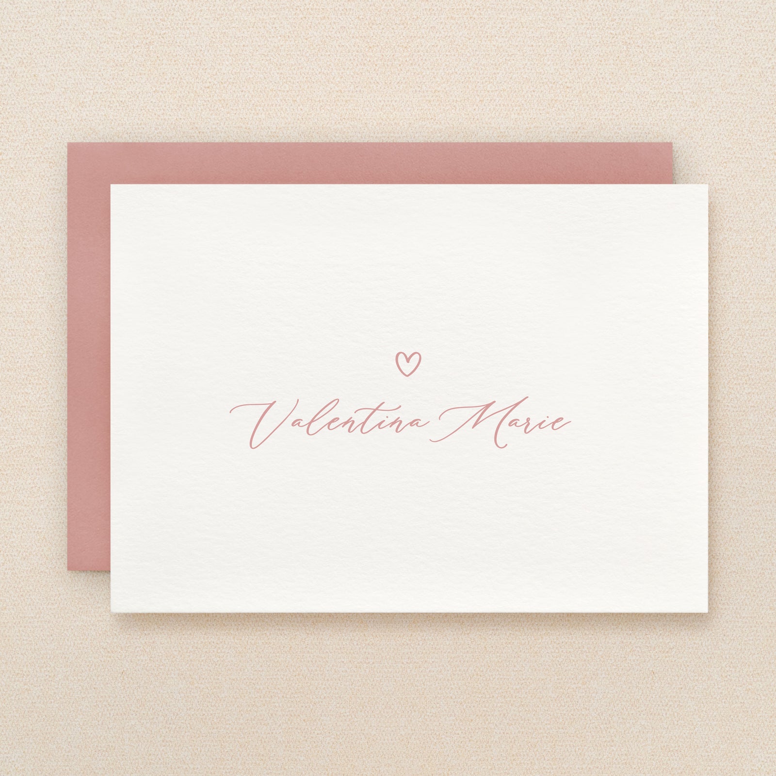 Gentle Baby Girl Personalized Stationery