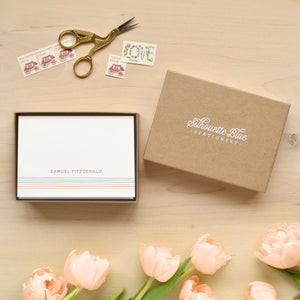 Glow Baby Boy Personalized Stationery