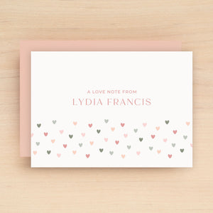 Heart Personalized Stationery