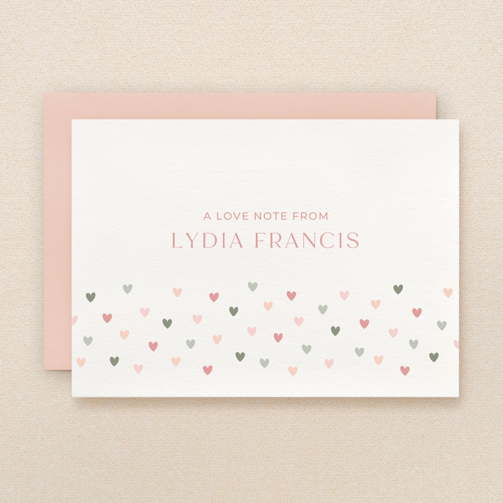 Heart Personalized Stationery