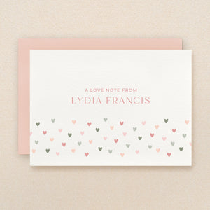 Heart Personalized Stationery