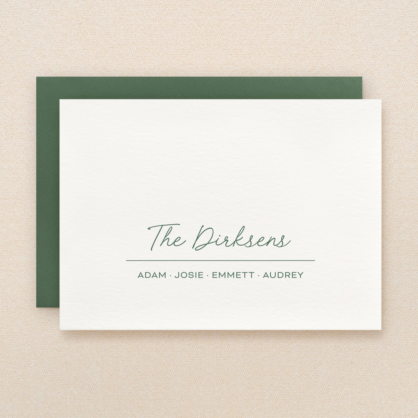 Hearth Family Personalized Stationery
