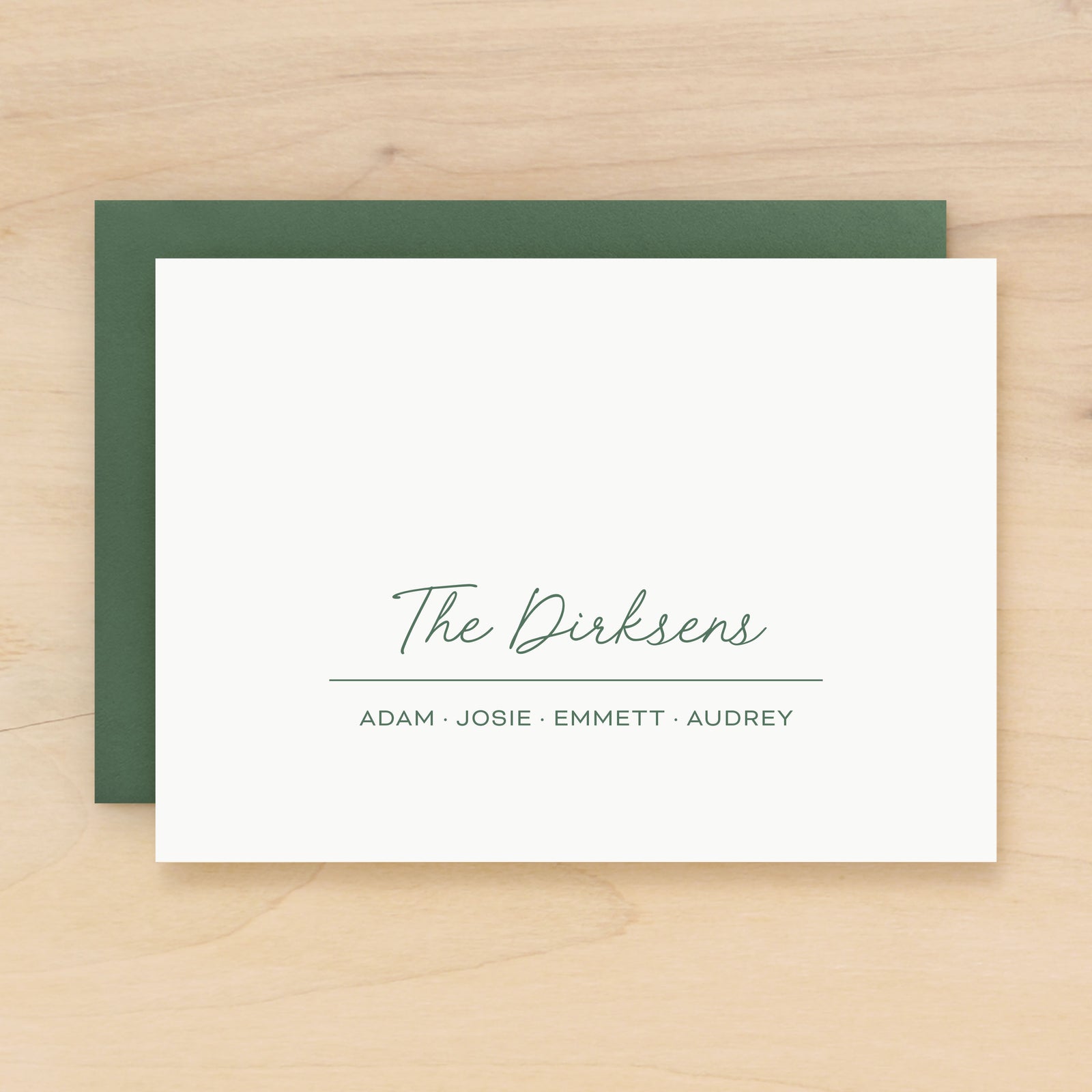 Hearth Family Personalized Stationery