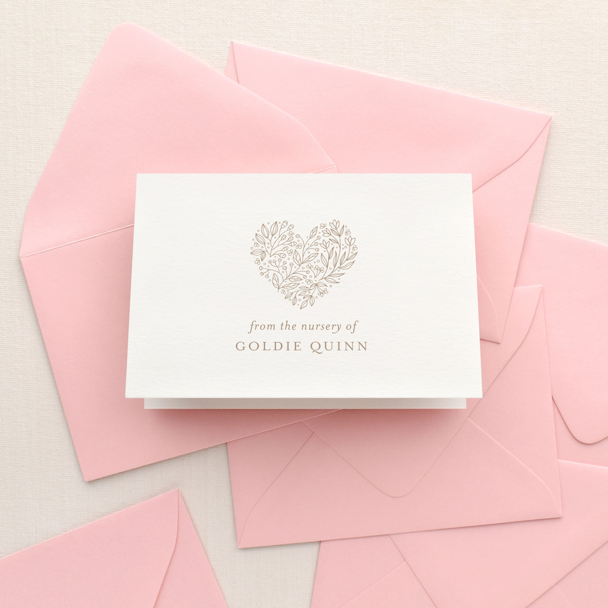 Hope Baby Girl Personalized Stationery