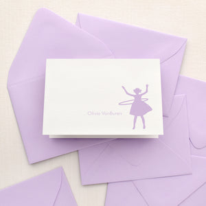 Hula Hoop Personalized Stationery