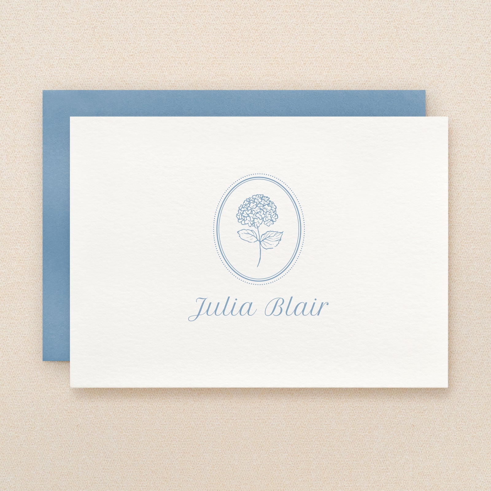 Hydrangea Personalized Stationery
