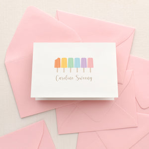 Ice Pop Personalized Stationery