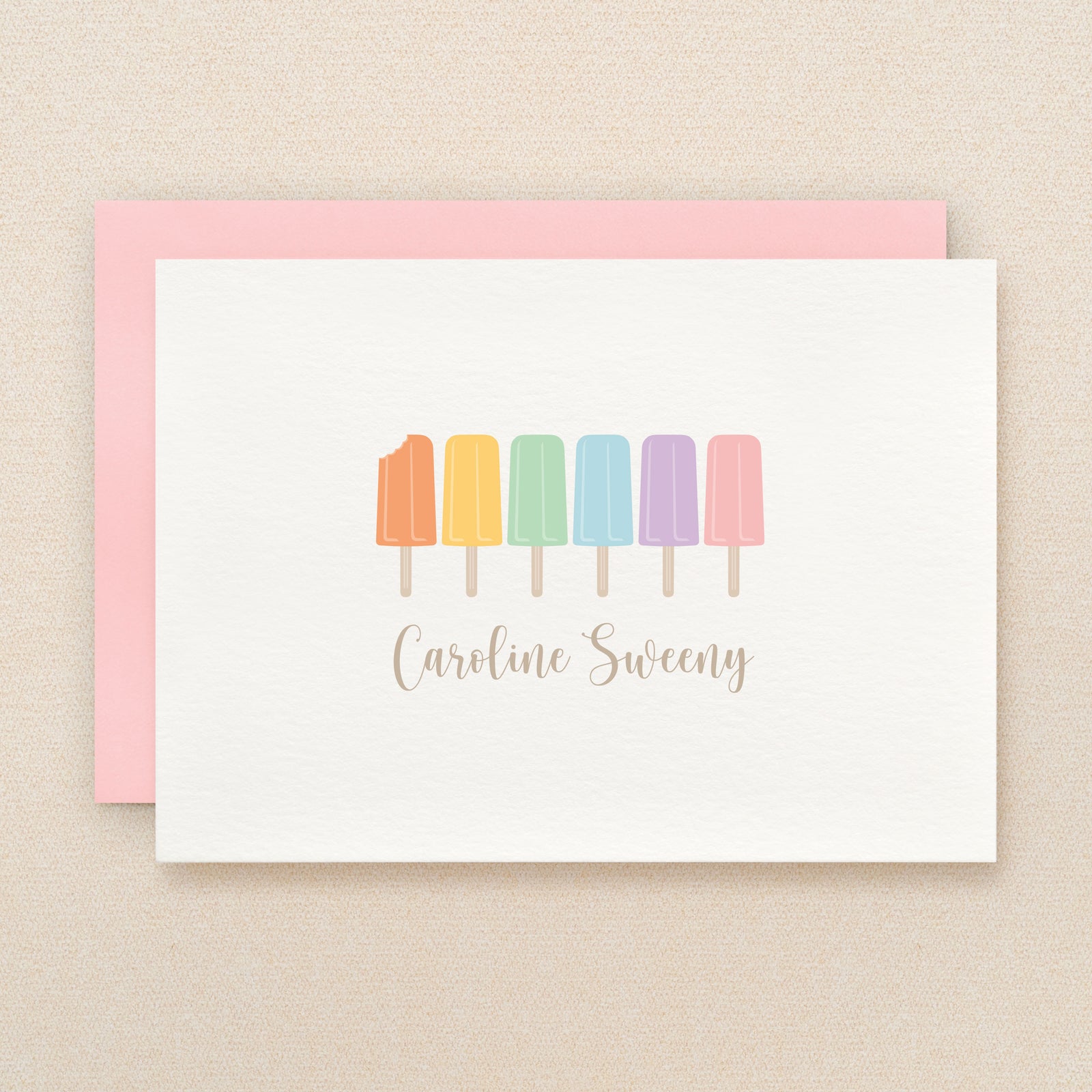 Ice Pop Personalized Stationery