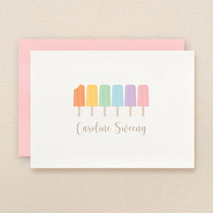 Ice Pop Personalized Stationery