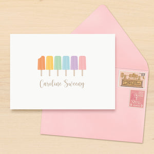 Ice Pop Personalized Stationery