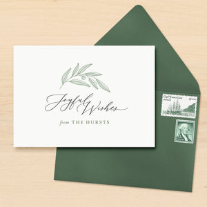 Joyful Personalized Holiday Card Set