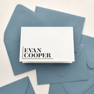Justified Personalized Stationery