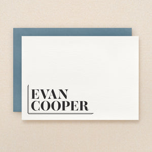 Justified Personalized Stationery