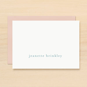 Lowercase Personalized Stationery