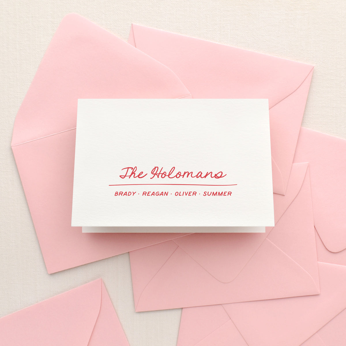 Nest Family Personalized Stationery