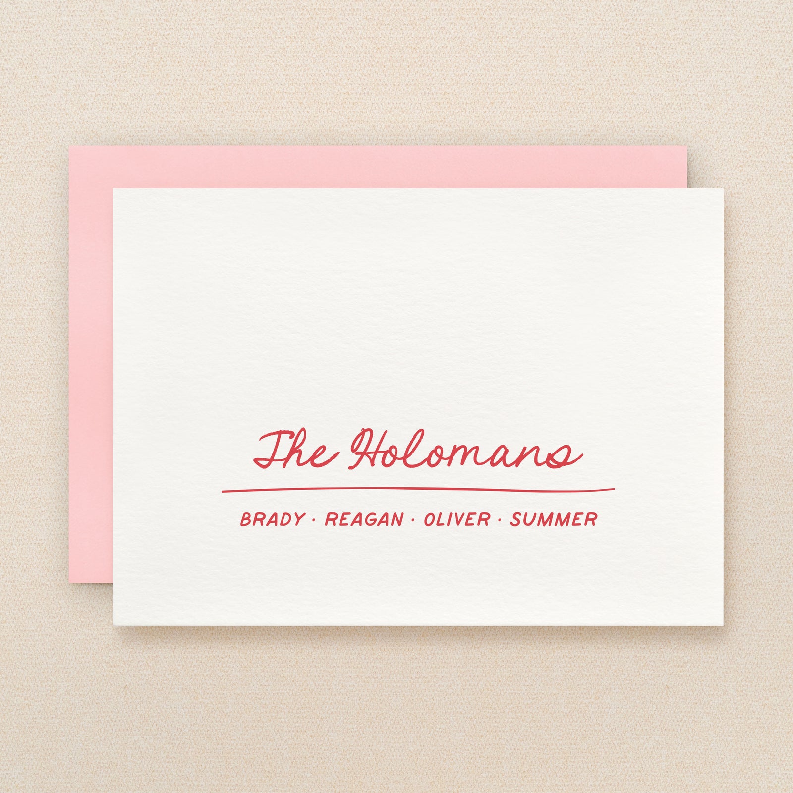 Nest Family Personalized Stationery