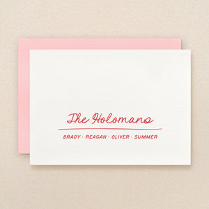 Nest Family Personalized Stationery