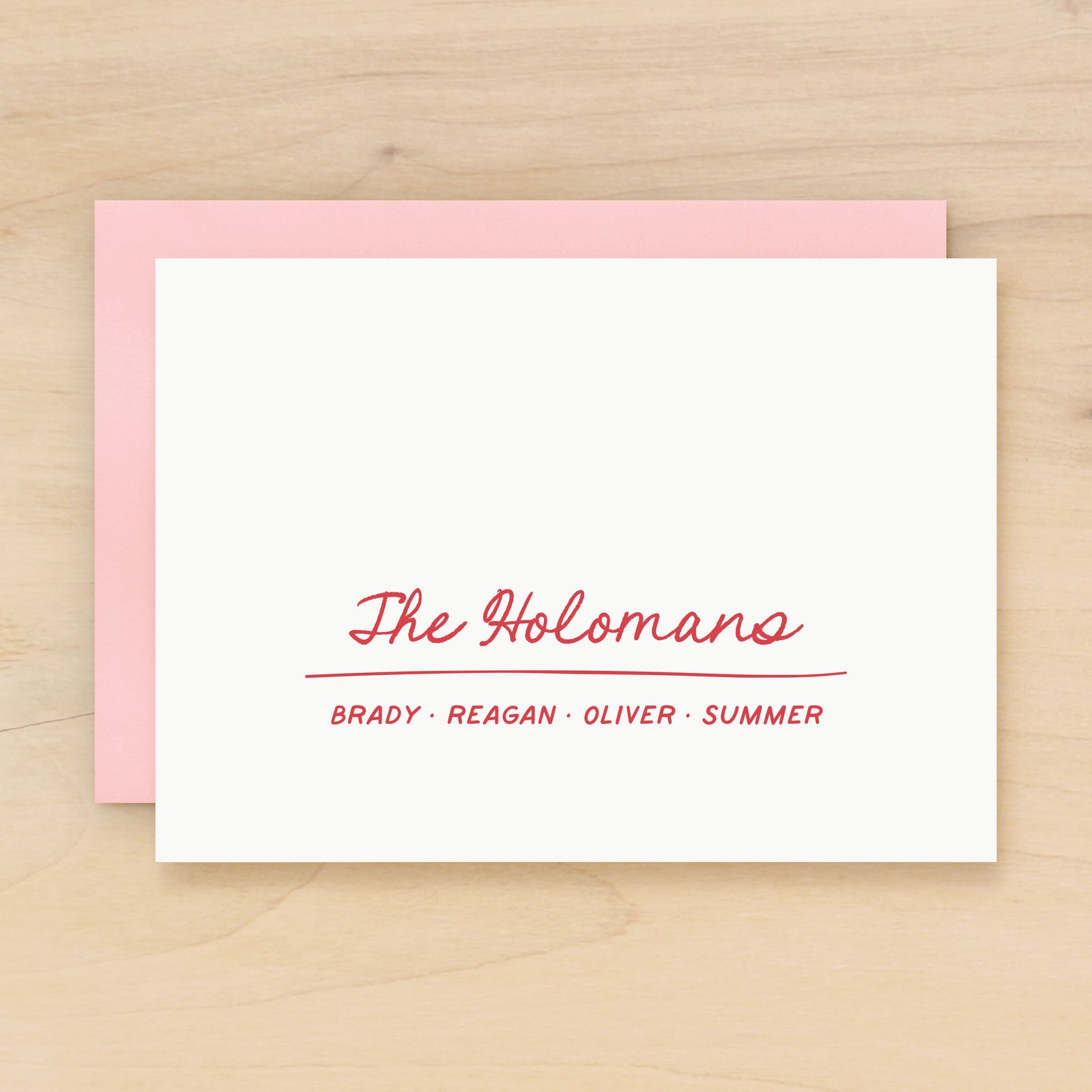 Nest Family Personalized Stationery