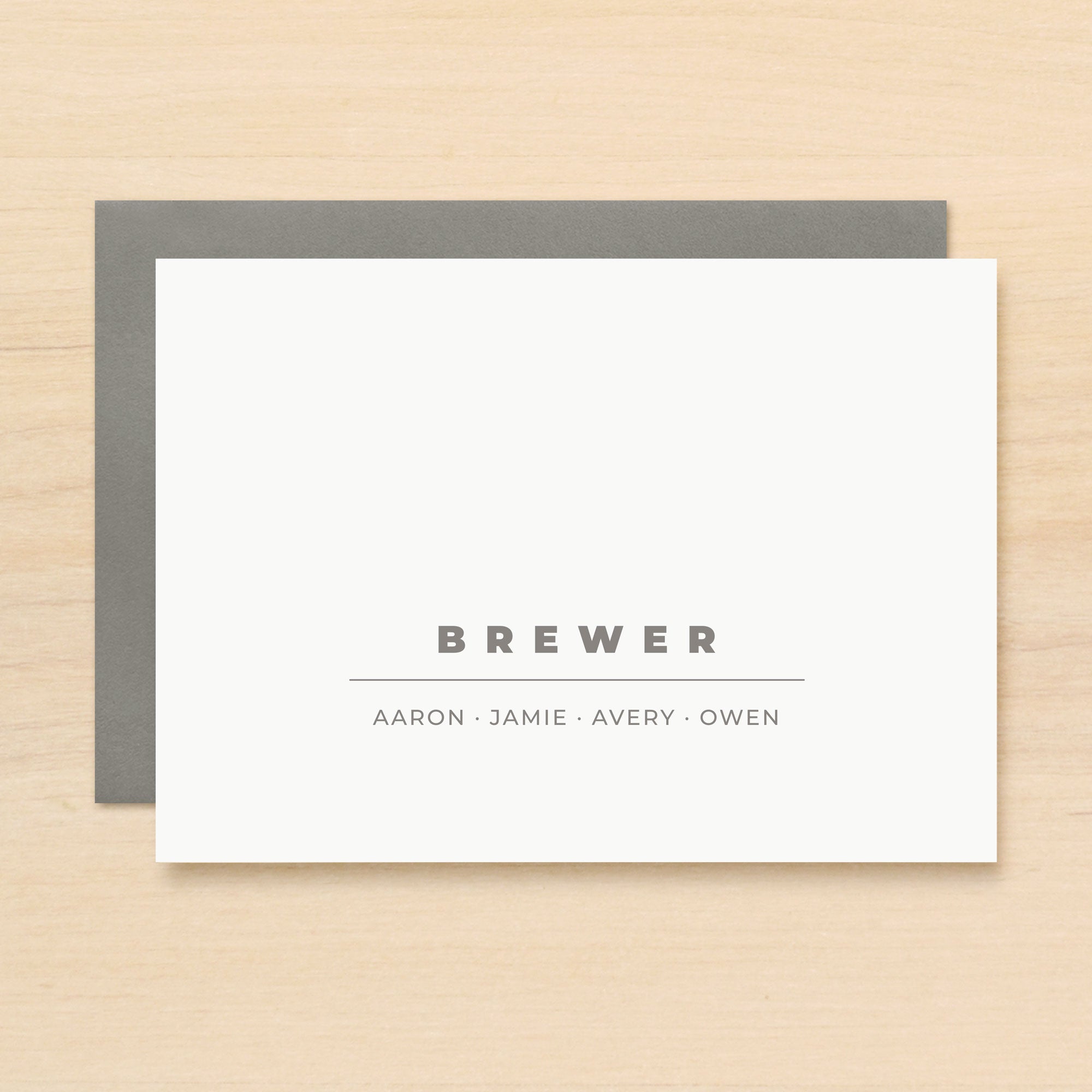 Novel Family Personalized Stationery