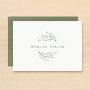 Olive Personalized Stationery