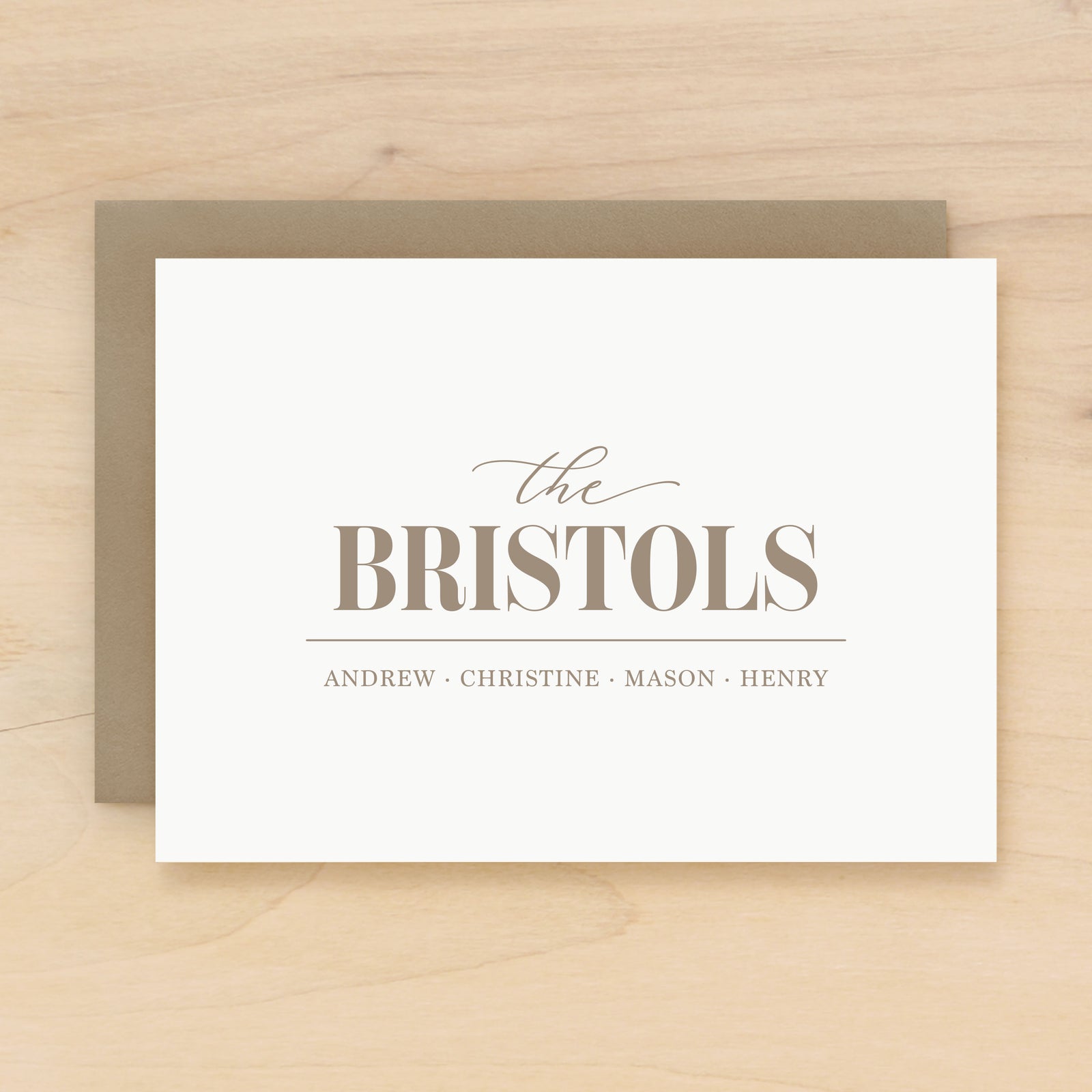 Posh Family Personalized Stationery