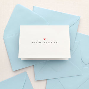 Ruby Baby Boy Personalized Stationery