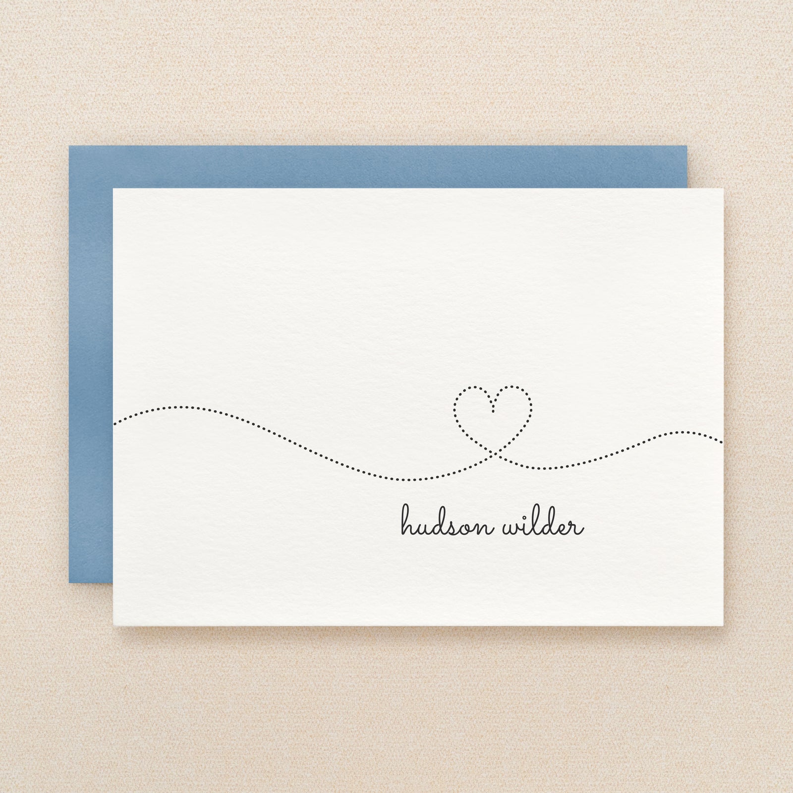 Smitten Baby Boy Personalized Stationery