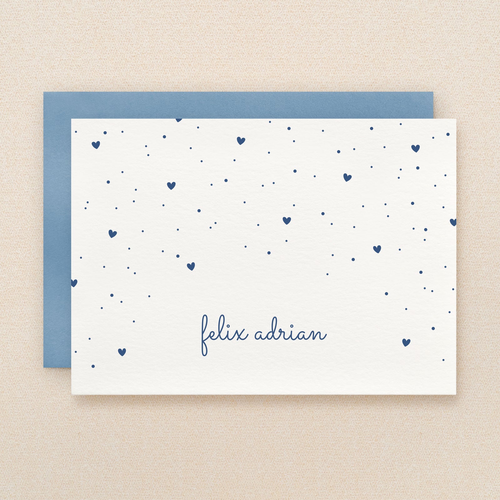 Sprinkle Baby Boy Personalized Stationery