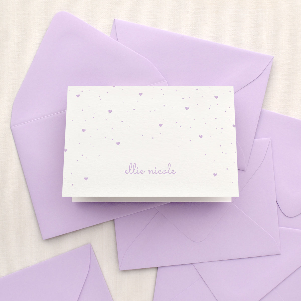 Sprinkle Baby Girl Personalized Stationery