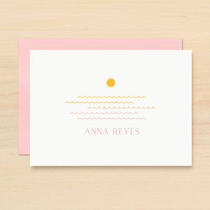 Sunset Personalized Stationery